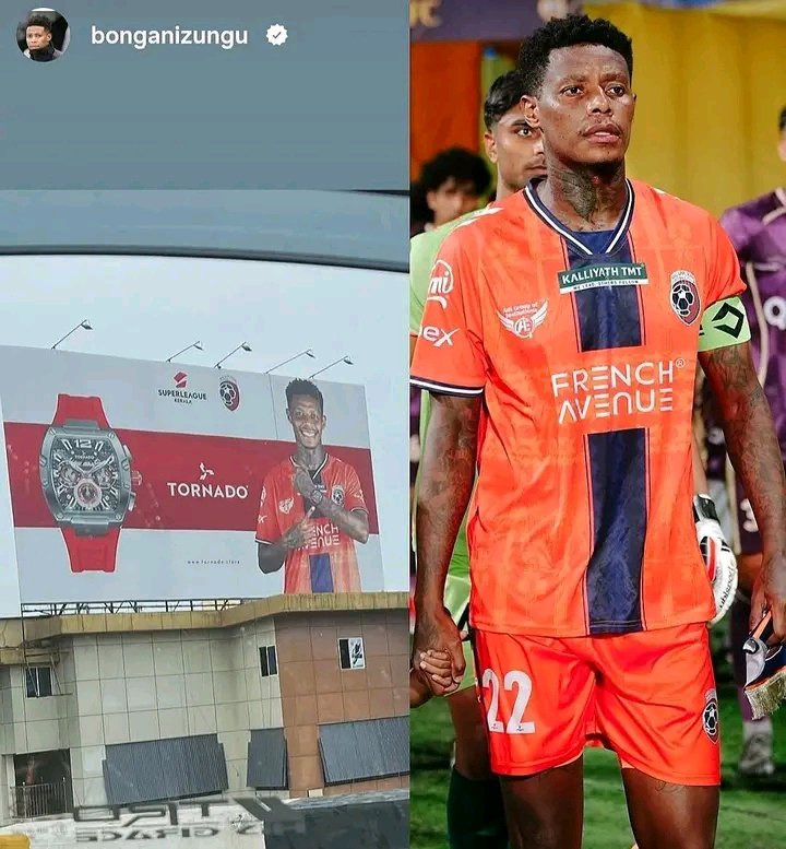 Former Mamelodi Sundowns Star Features on Tornado Billboard in India