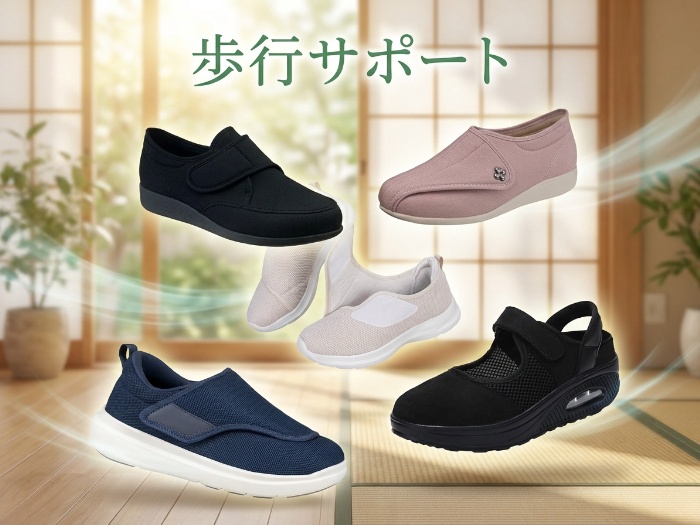 歩行をもっと快適に！最新介護シューズ特集