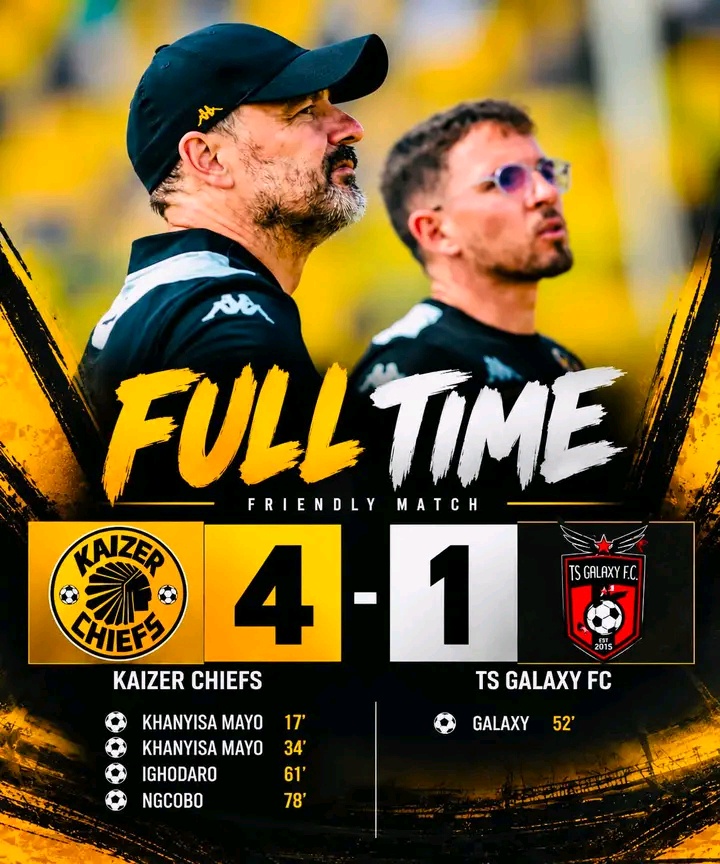 Kaizer Chiefs Thrash TS Galaxy 4-1 in Impressive Friendly Victory