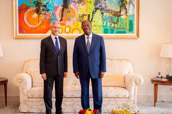 Cooperation Inde -Côte d’Ivoire: Le Ministre des Affaires étrangères Indien , Dr S. Jaishankar a séjourné à Abidjan du  07 au 08 octobre