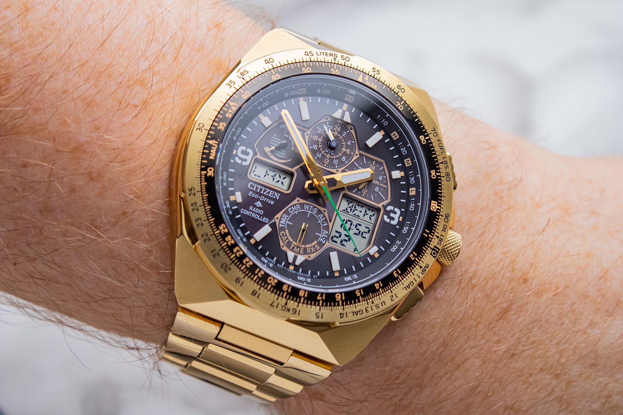 Hands-On: The Limited-Edition Citizen Promaster Air Skyhawk A-T Watch In Gold Tone Is Big, Loud Fun