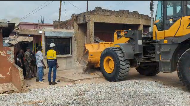 Demolition begins at Abrepo Junction for Suame Interchange project