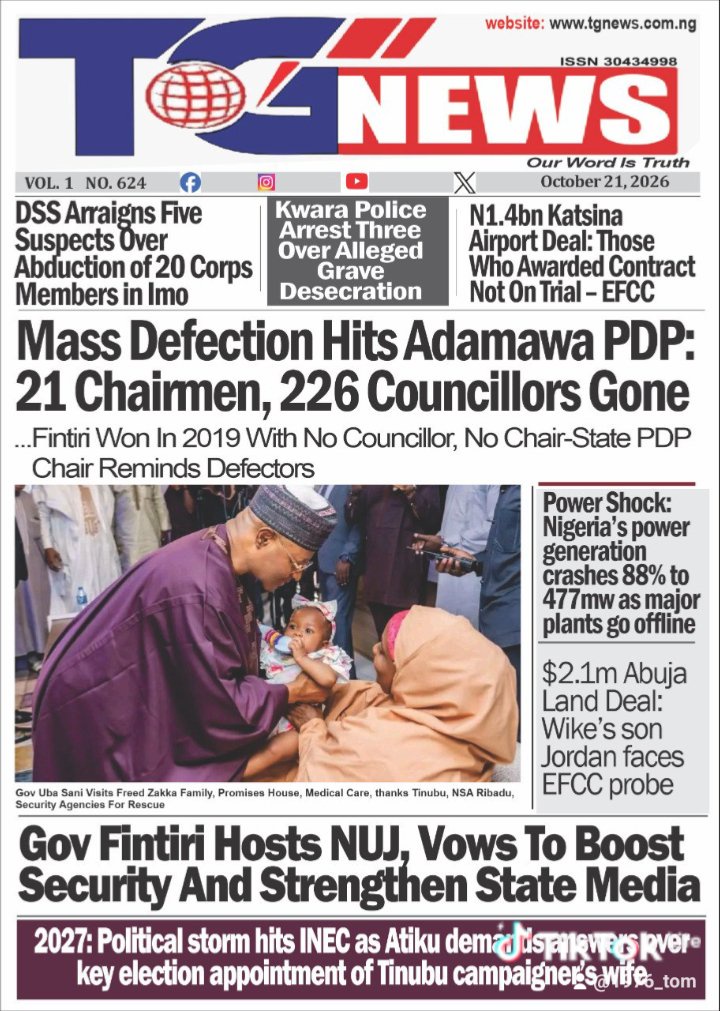 Please,Read all these stories and many more at www.tgnews.com.ng,