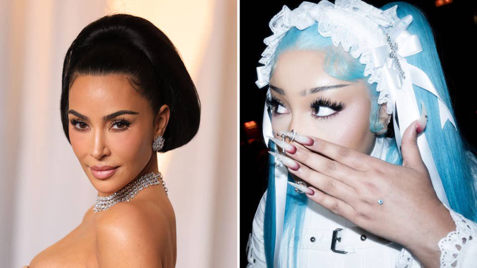 Kim Kardashian transforms into daughter North West with blue hair and face piercings leaving fans ‘shocked’