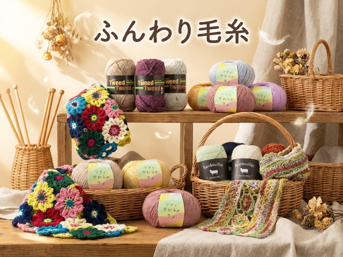 編む楽しさを広げる、厳選毛糸5選