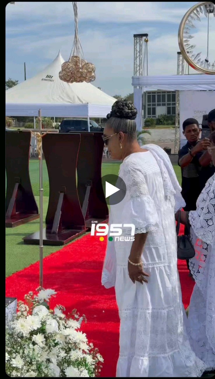 Grace Omaboe Pays Final Respects to Late Colleague Grace Nortey at State House Funeral