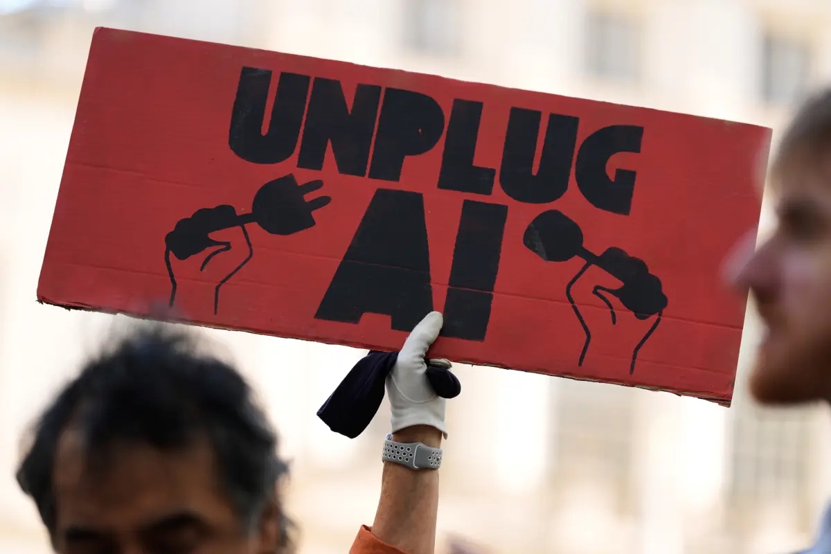 Most Americans say AI is developing too fast, poll finds
