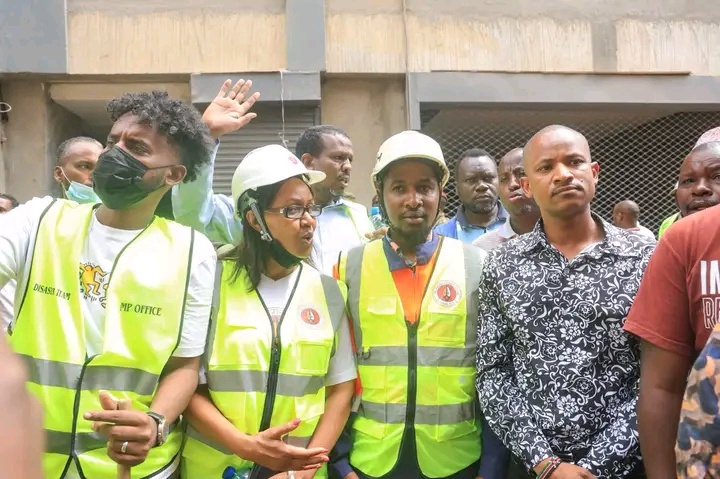 Eastleigh Building Collapse: Babu Owino Visits Scene as He Raises Questions to Nairobi County Govt