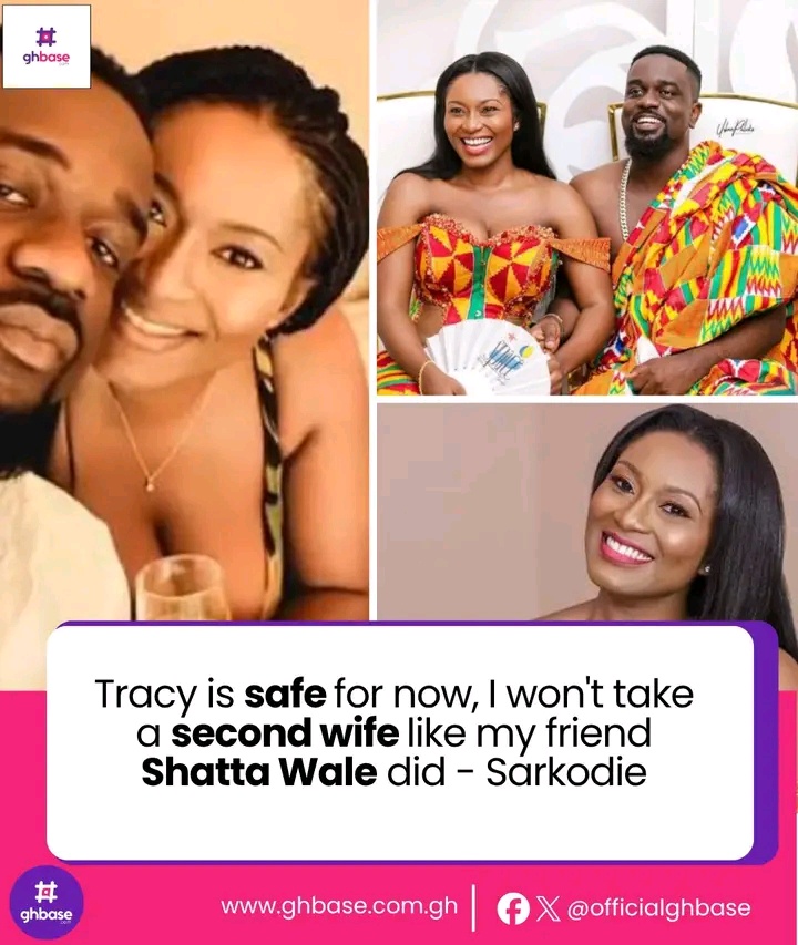 Sarkodie Rules Out Second Wife, Says He Lacks Capacity for Polygamy