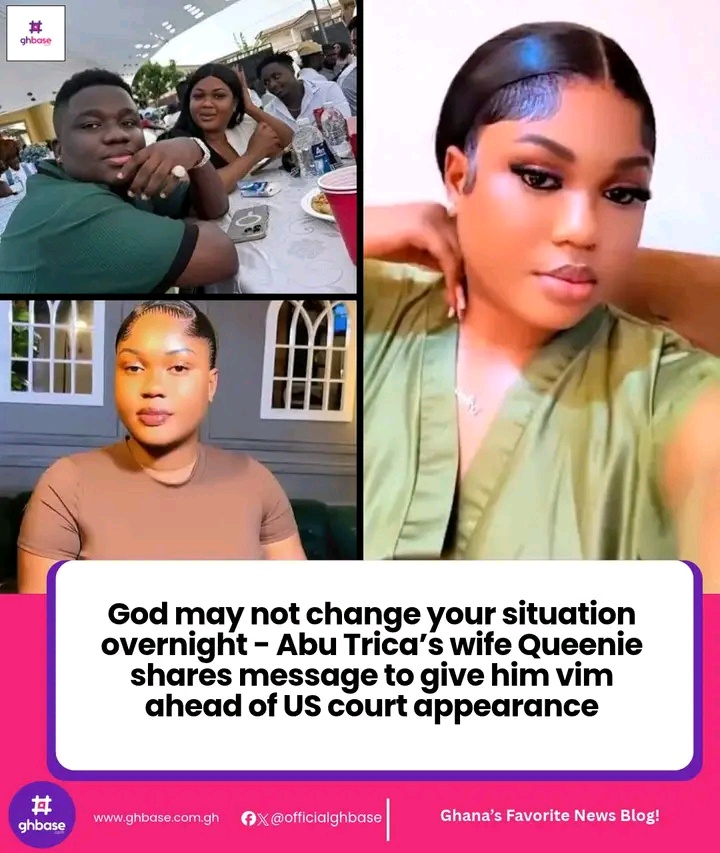 Queenie Shares Message as Abu Trica Awaits Court Hearing