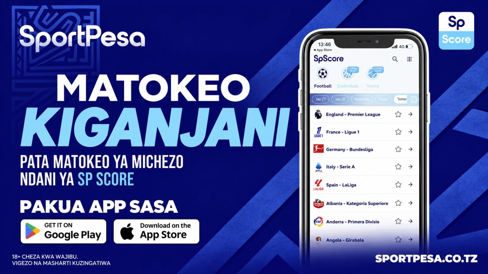 SP Score gives Tanzanian fans live scores, fixtures and stats during the league break