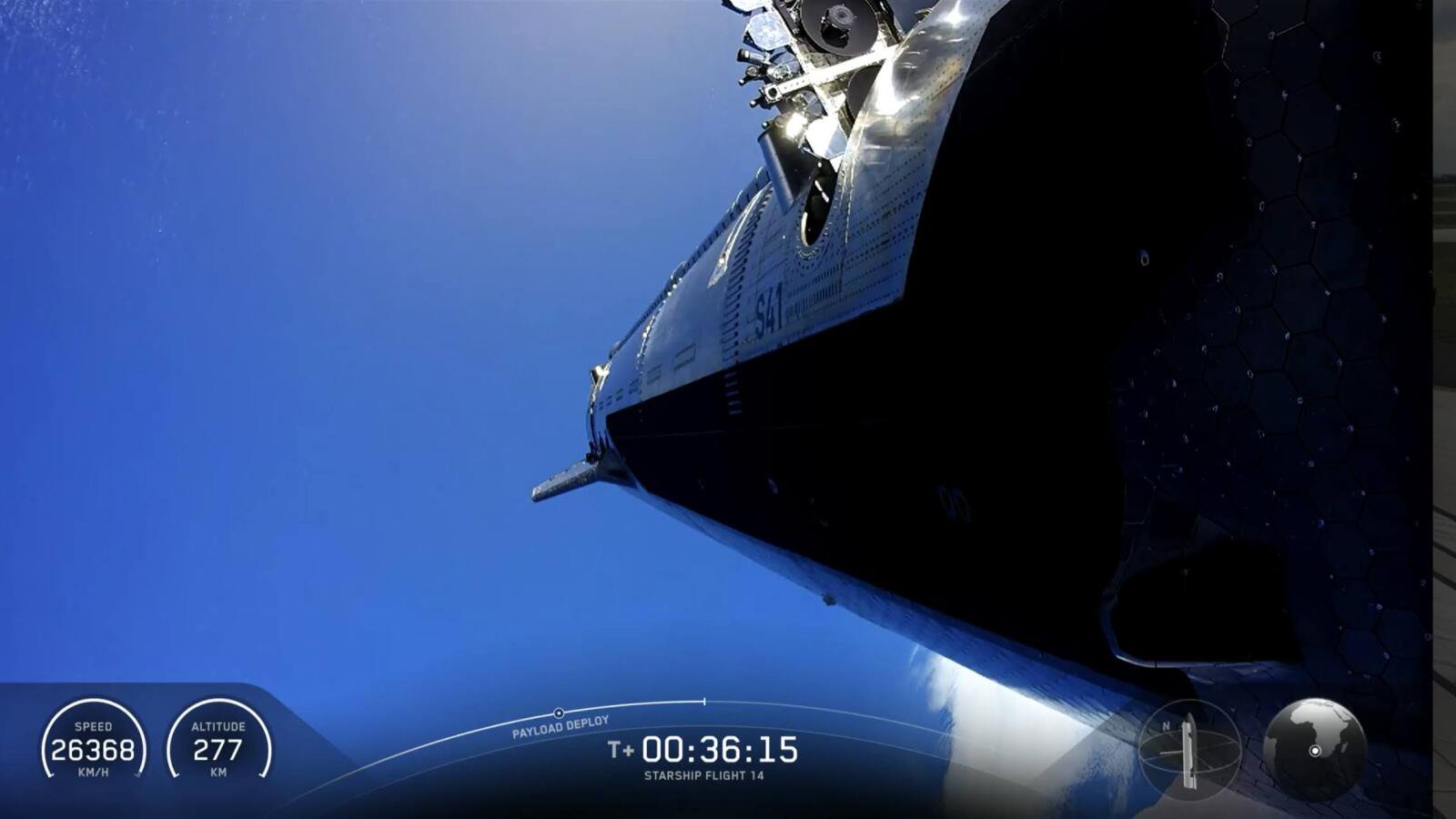After One Hiccup, SpaceX Reaches Orbit With Starship’s 14th Launch