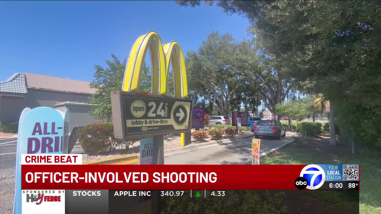 Sarasota man shot by deputy after McDonald’s drive-thru gunfire, standoff