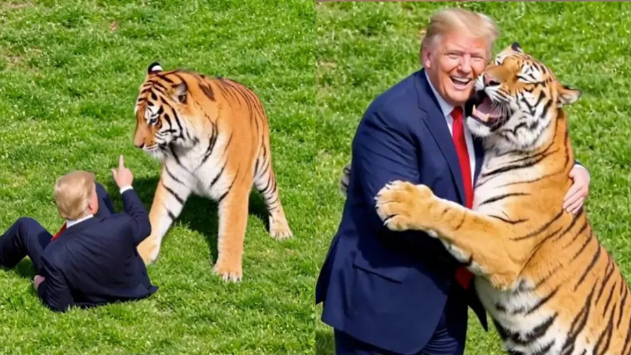 Trump Mocks UK Zoo Tragedy With Wild AI-Video Of Taming The Tiger That Mauled William Chapman To Death