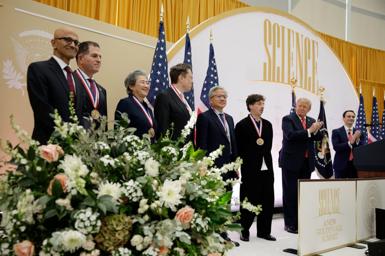 Trump hosts awards party for tech billionaires, almost as if he doesn’t care about ordinary Americans
