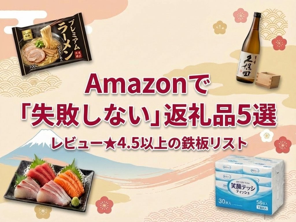 【2026年版】Amazonふるさと納税｜実質2,000円で「家計が助かる」高評価リスト5選