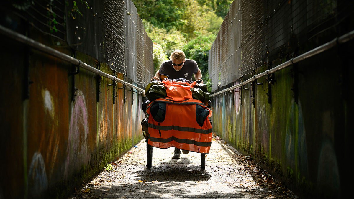 Veteran walked across four continents and just swam the English Channel to return home