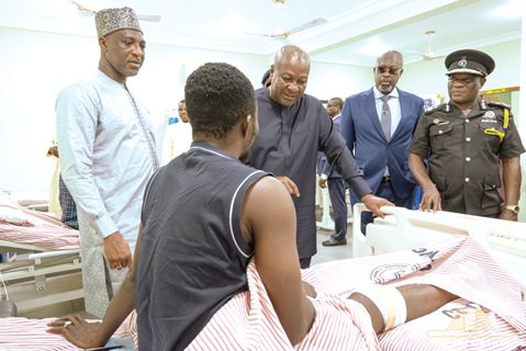 Ghana safer now than before – President Mahama at inaugurateion of 85-bed Police Hospital block