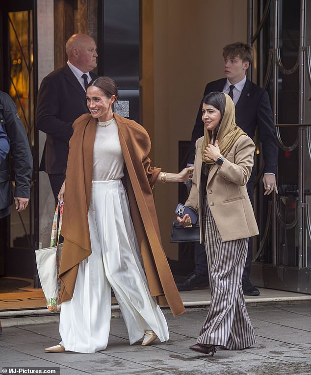 Let’s be honest, Meghan’s outfit to meet Malala was a total trainwreck… and it betrays what’s really going on behind the scenes of her UK return: JANE TIPPETT