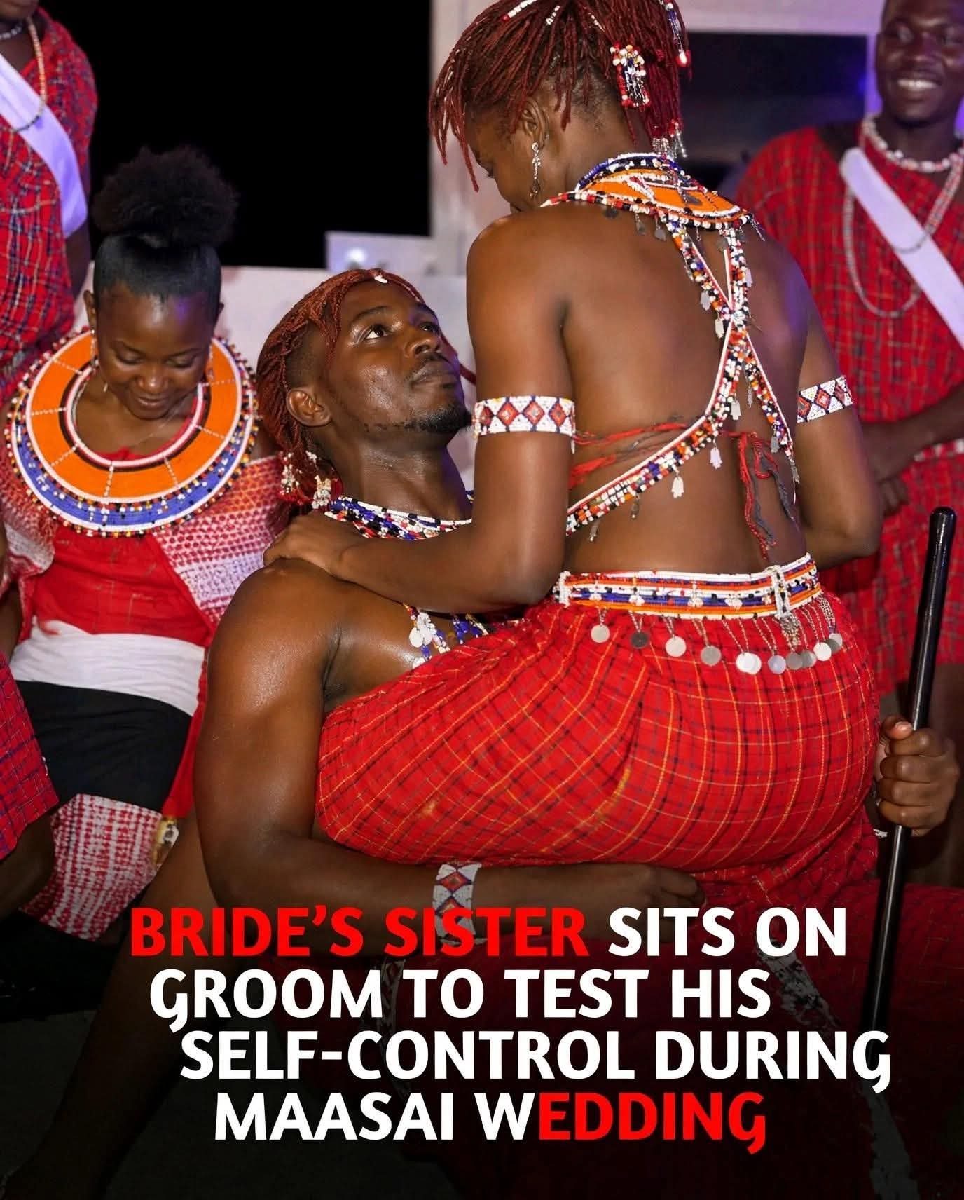 Bride sister sits on Man laps to test self control before marriage