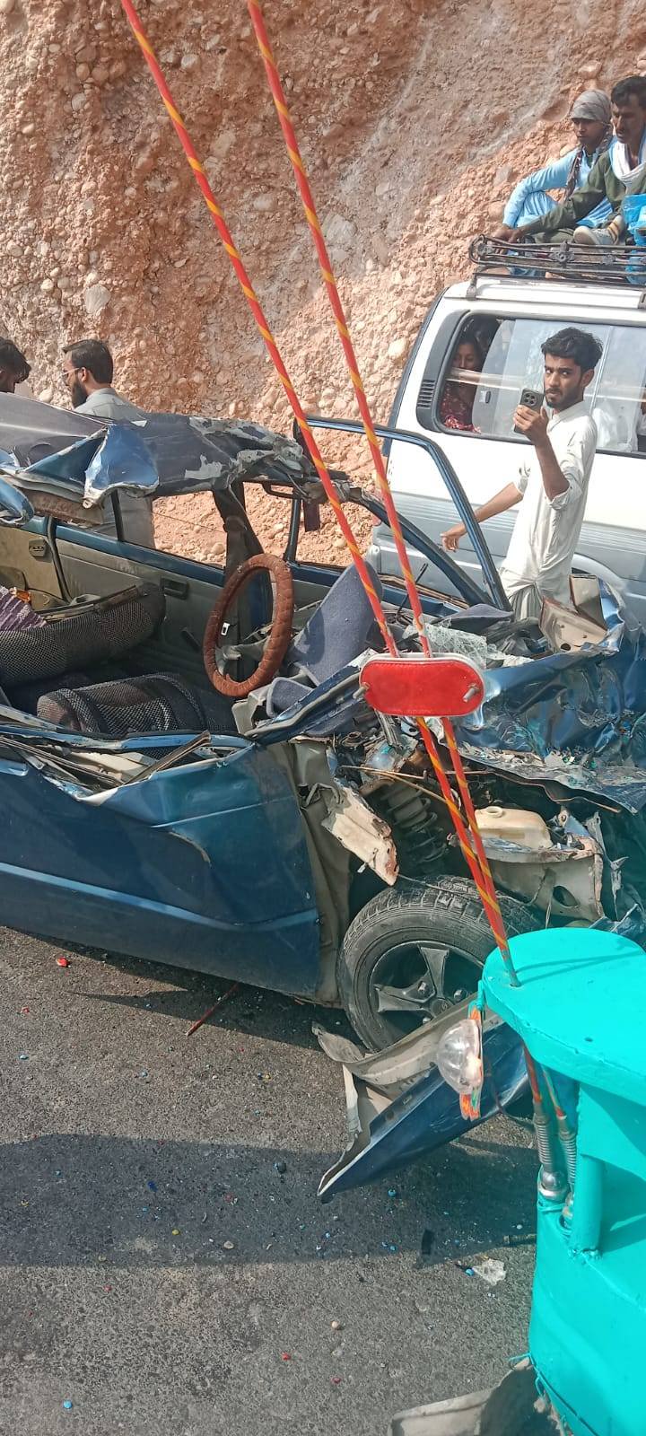 Four killed, one injured in horrific road accident in Bolan