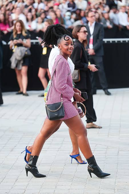 Thuso Mbedu Stuns in Pink Louis Vuitton Minidress at Spring/Summer 2027 Show