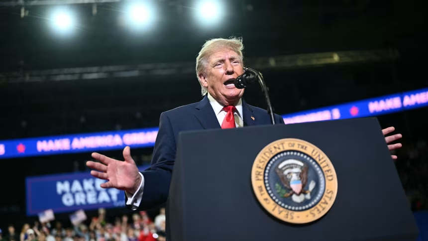 Trump rally protester attacked in act of ‘senseless’ political violence, Ohio mayor says