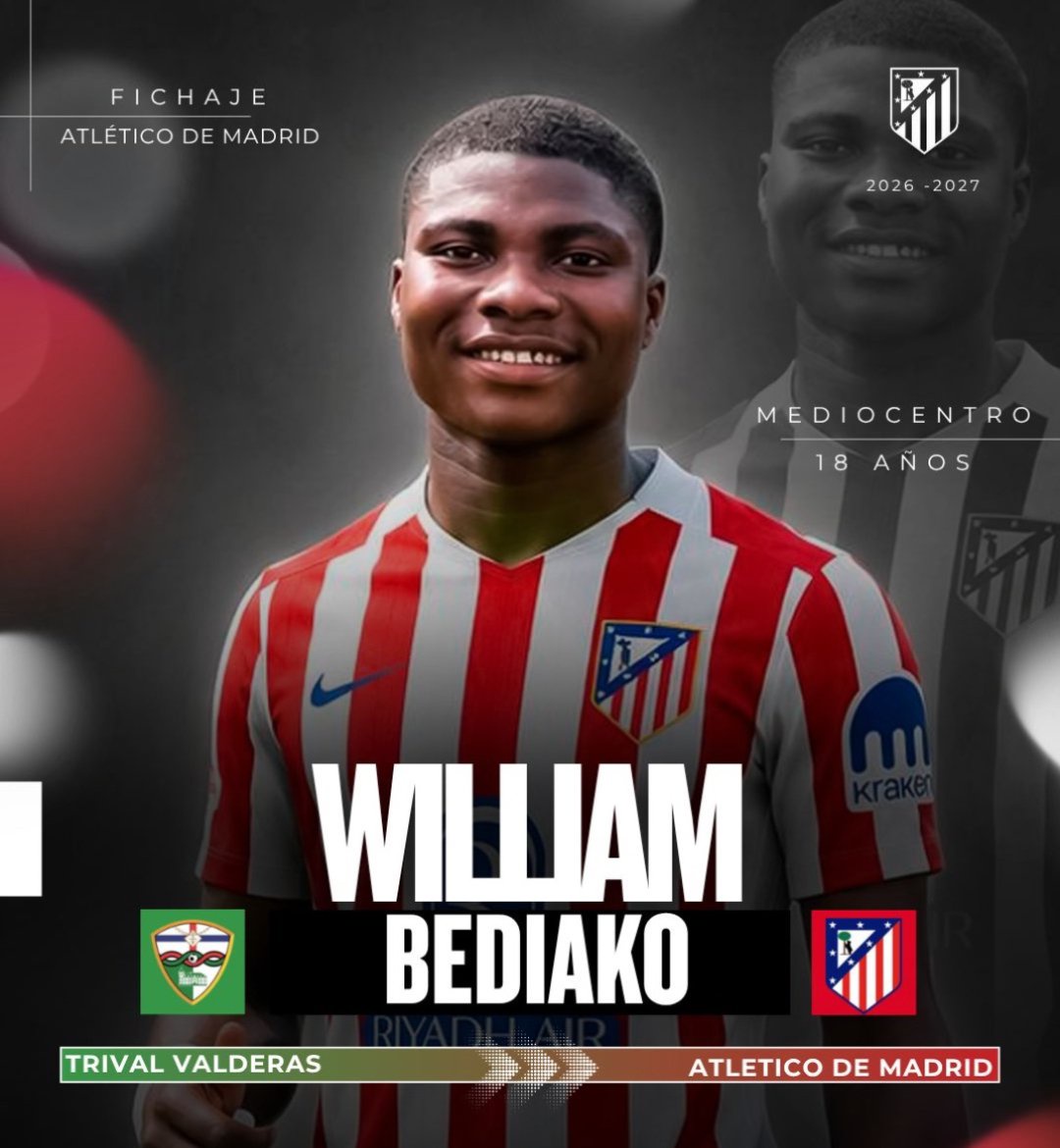 Ghanaian teenager William Bediako seals Atlético Madrid loan move