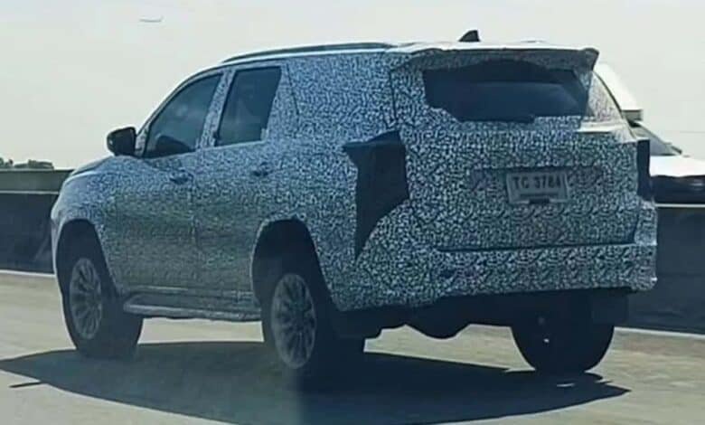 Updated Toyota Fortuner spotted testing ahead of 2027 global debut