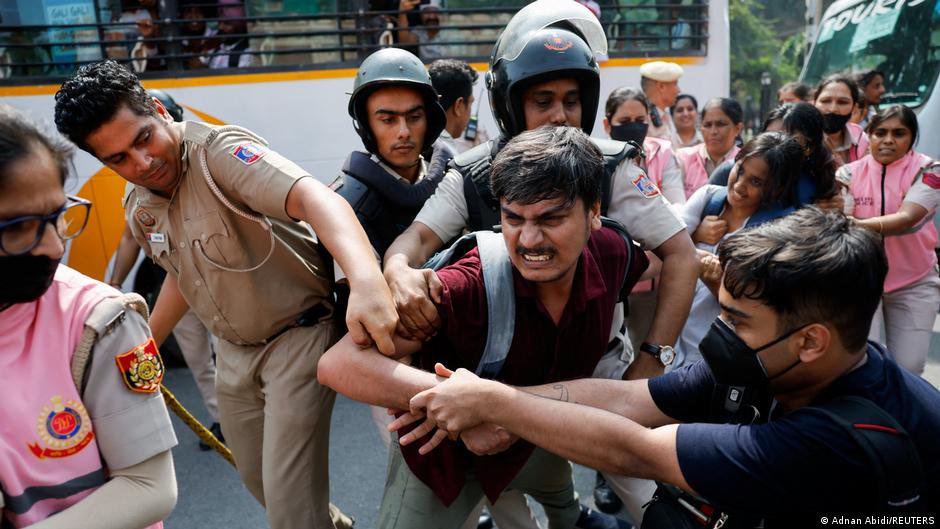 Indian authorities try to shut down a ‘Cockroach’ protest
