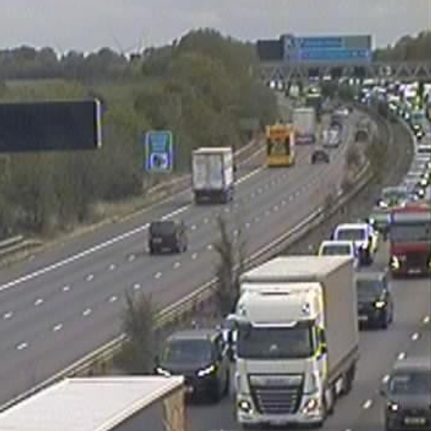 M1 traffic – live: 999 crews flood motorway after serious crash near Lutterworth