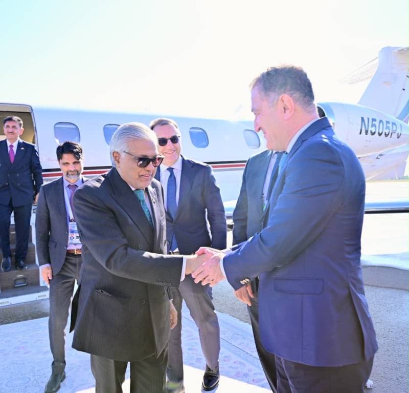 Ishaq Dar arrives in Dushanbe to lead Pakistan’s delegation at SCO meeting