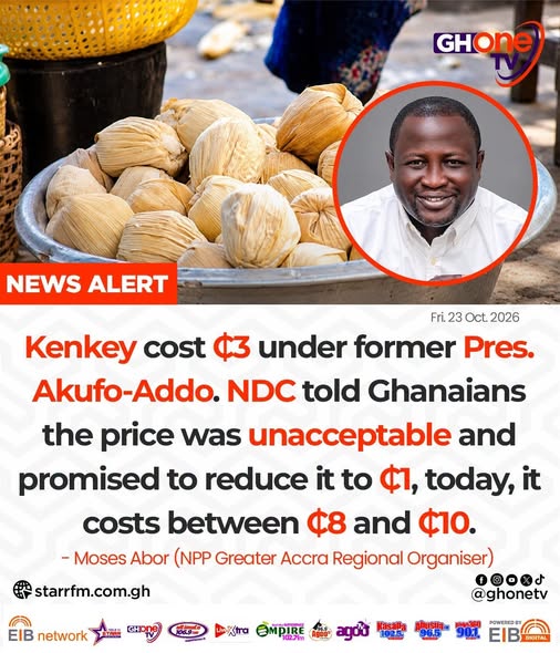 Kenkey cost  GH¢3 under akuffo addo, NDC promised to reduce it to  GH¢1, today it cost GH¢8 – Abor