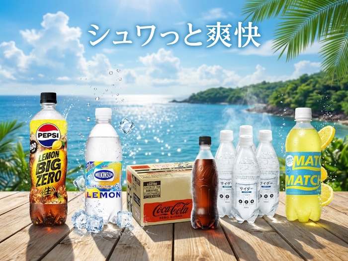 爽快感たっぷり！厳選炭酸飲料でリフレッシュ