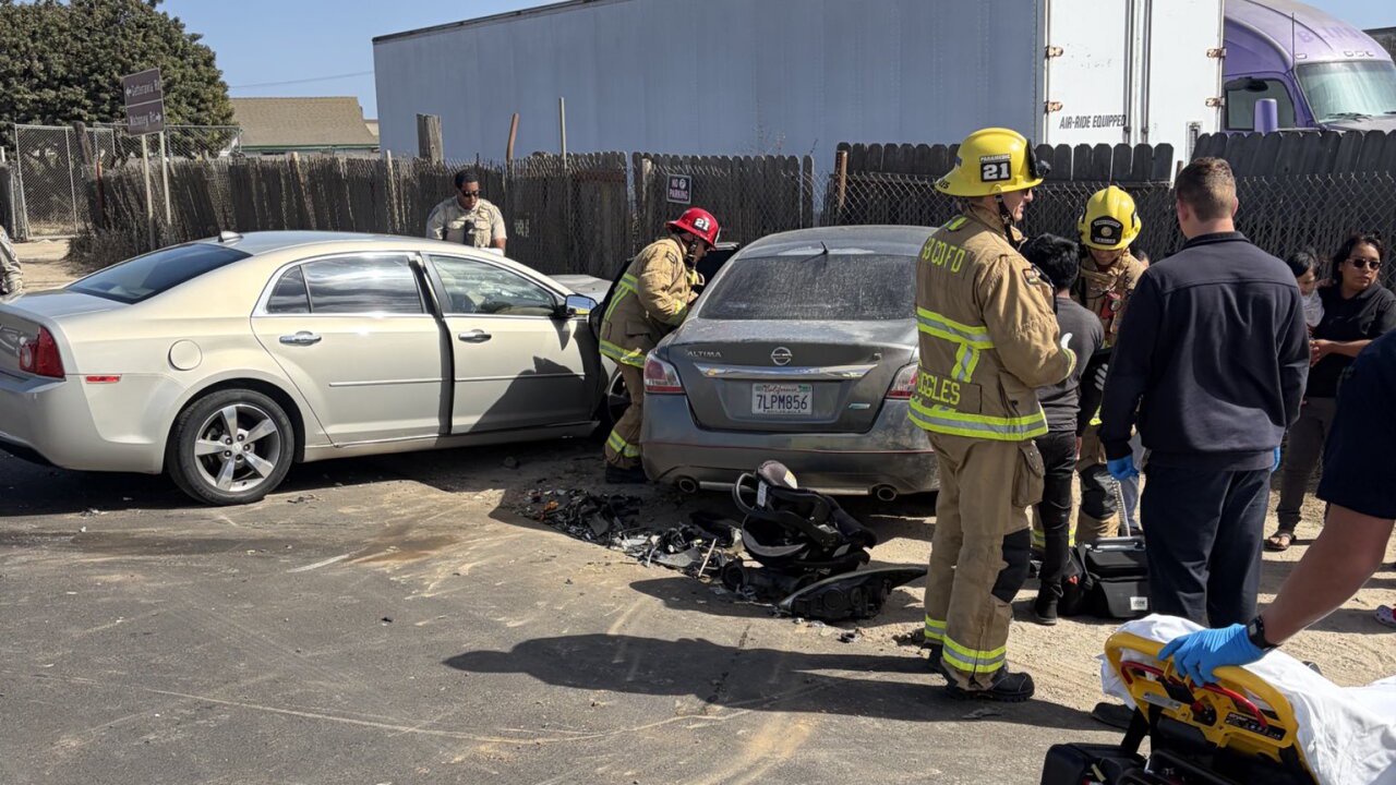 Multi-vehicle crash reported in Santa Maria