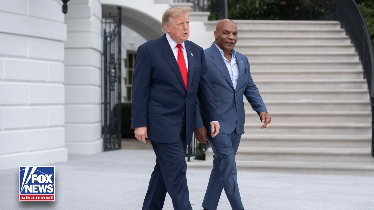 Mike Tyson Makes Surprise Appearance Alongside Trump Outside the White House Ahead of New York Rally