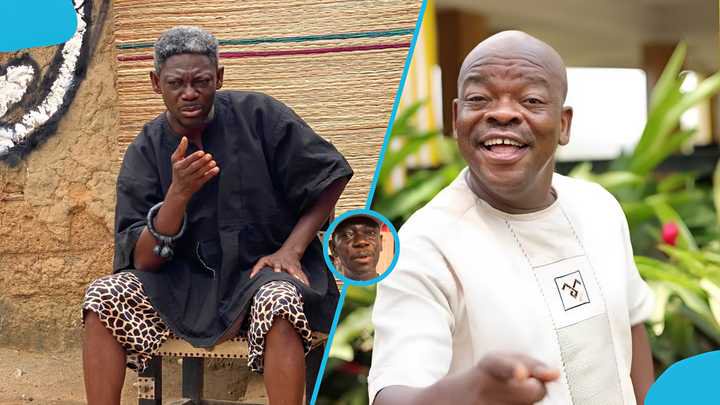 Agya Koo Reacts in Disbelief to Death of Efiewura Star Kwame Dzokoto at Legends Awards