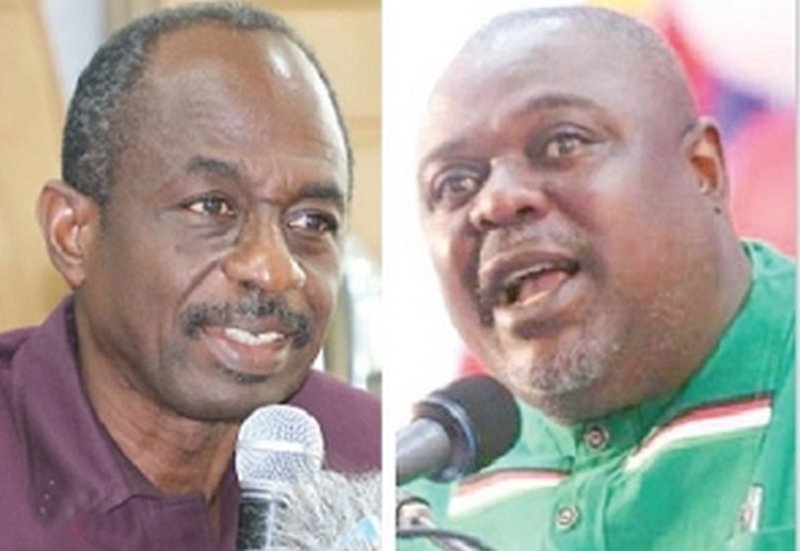 Koku Anyidoho congratulates outgoing NDC Chairman Asiedu Nketia for his commitment to the party