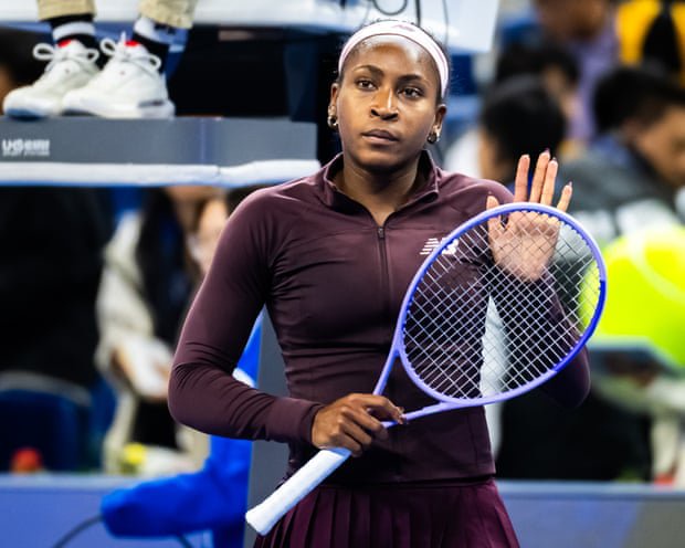 Coco Gauff says ‘insane’ wave of racist abuse followed disputed point at China Open