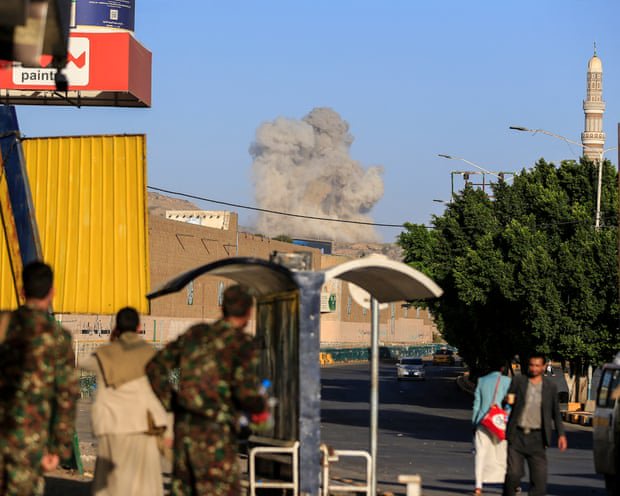 Saudi Arabia strikes strategic oil depots near Yemen capital