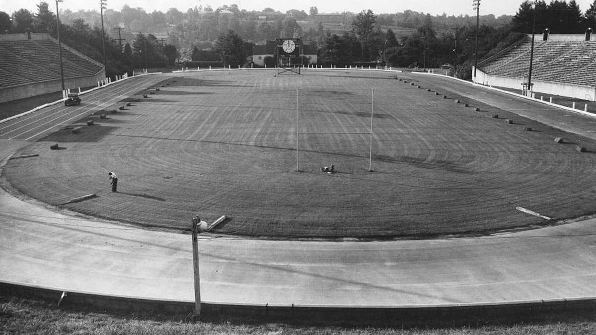 A college football field looked so pathetic last weekend, the AD was forced to issue an apology