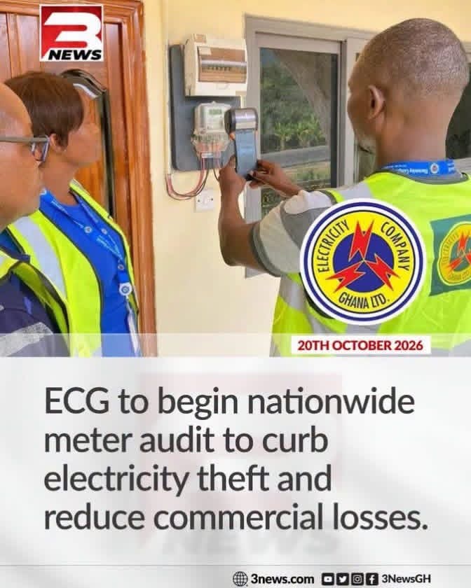 ECG To Begin Nationwide Meter Audit To Curb Electricity Theft And Reduce Commercial Losses