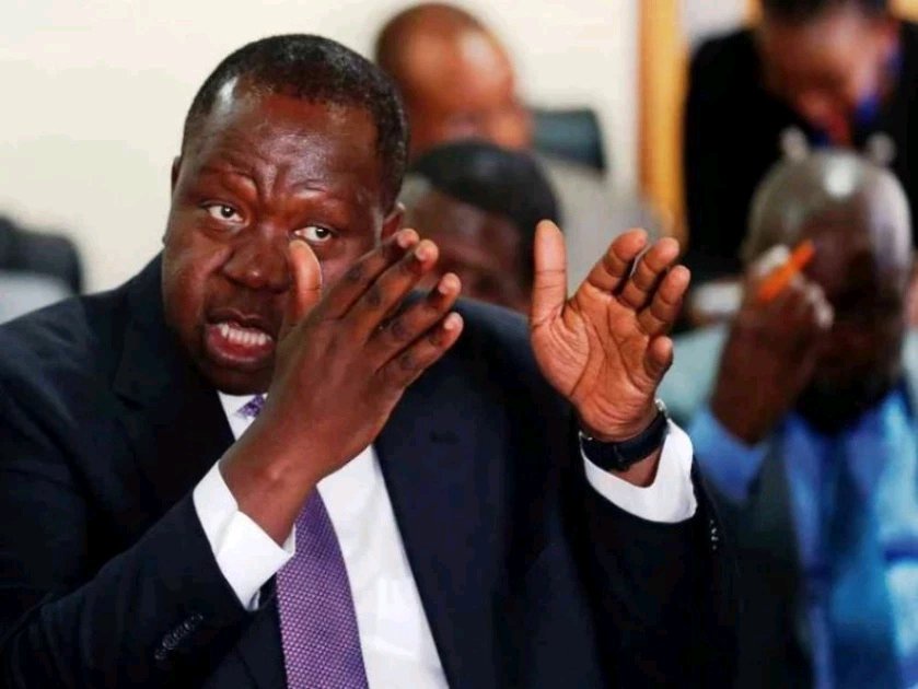 Mixed Reactions As Angry Matiangi Fires Back At Youths Who Heckled Him During Church Service