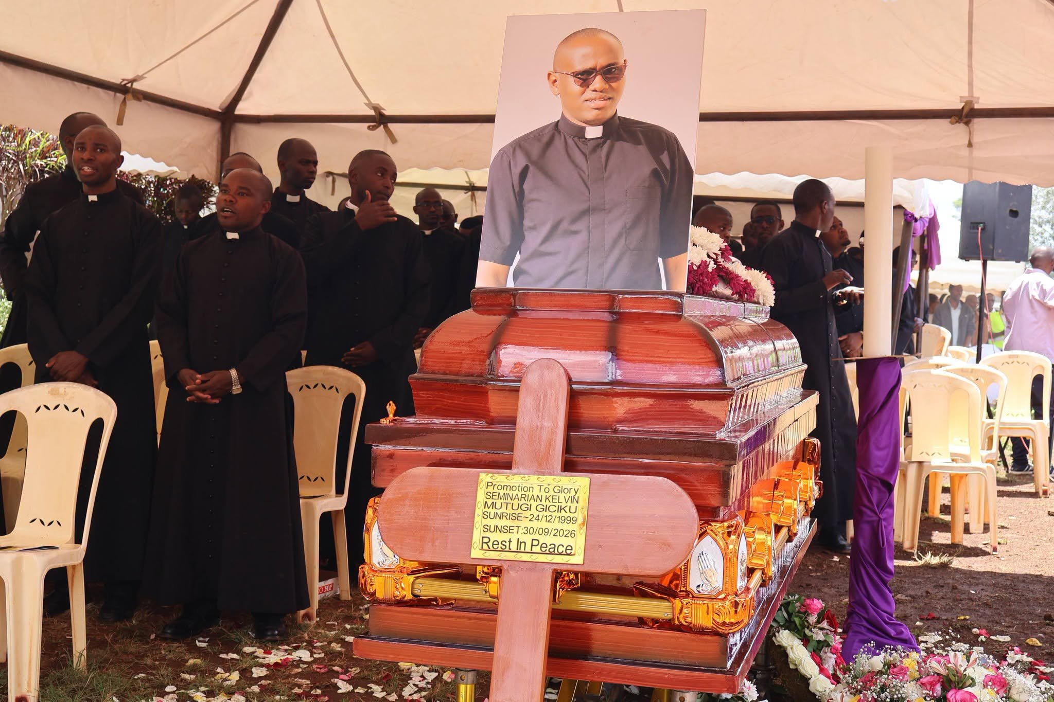 Embu Diocese Bids Farewell to Seminarian Kelvin Mutugi as Bishop Kimani Leads Funeral Mass