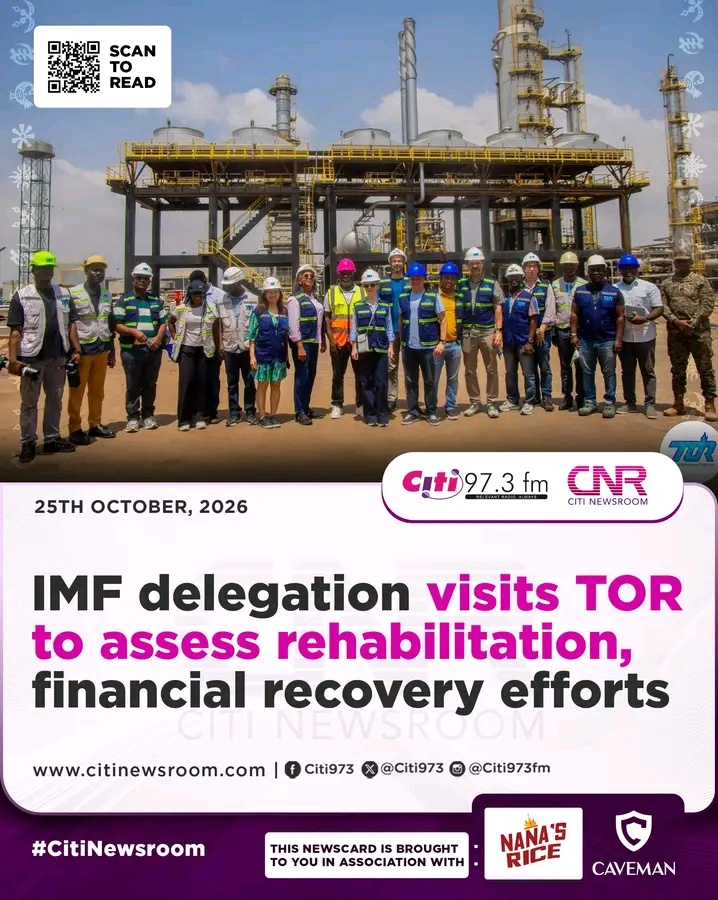 IMF Delegation Visits Tema Oil Refinery to Assess Operations and Rehabilitation Progress