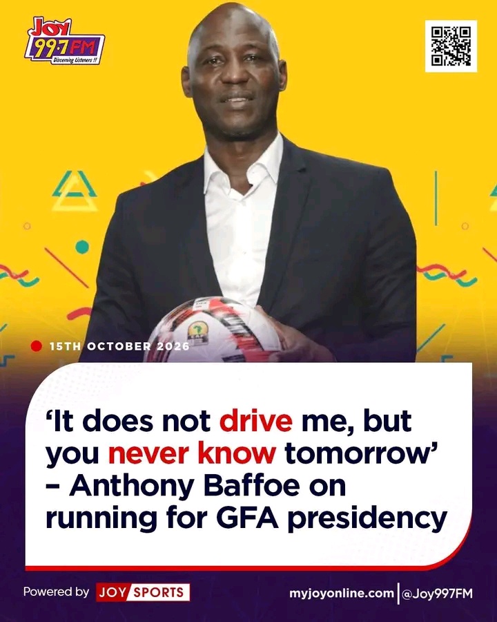 Anthony Baffoe: GFA Presidency Not My Driving Force, But Future Is Uncertain