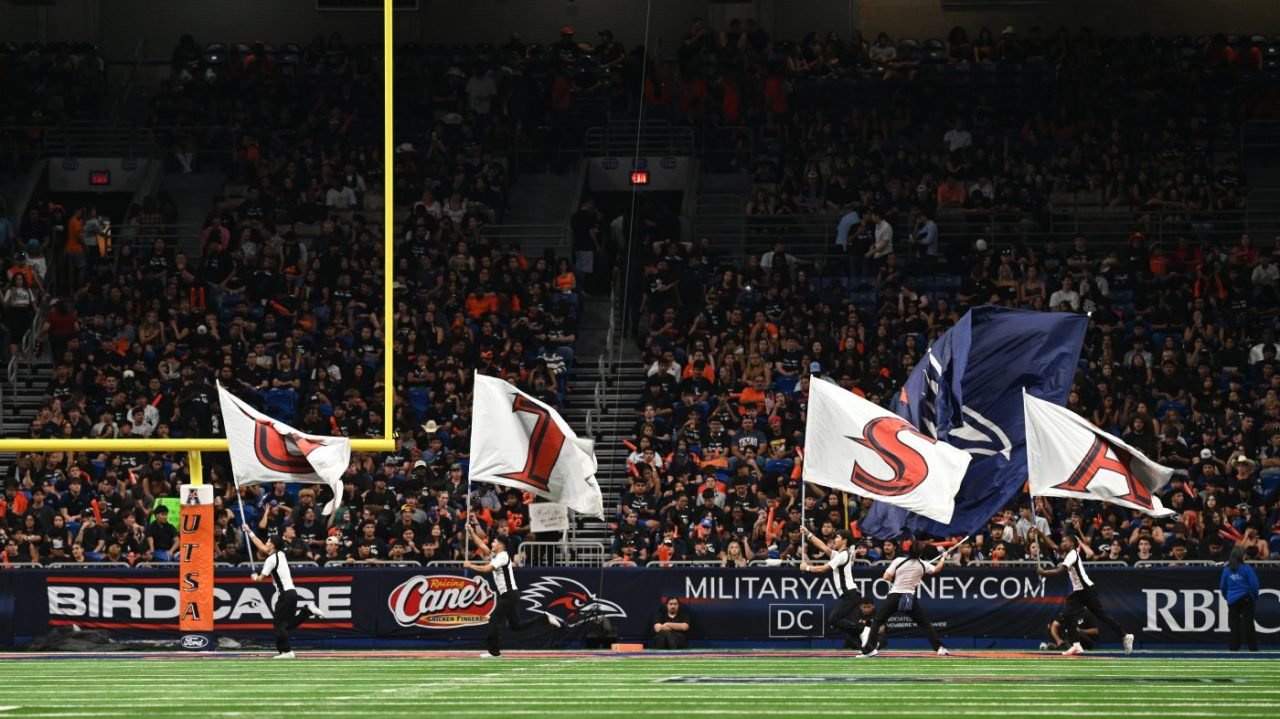 Service member dies after rappelling fall at UT San Antonio game