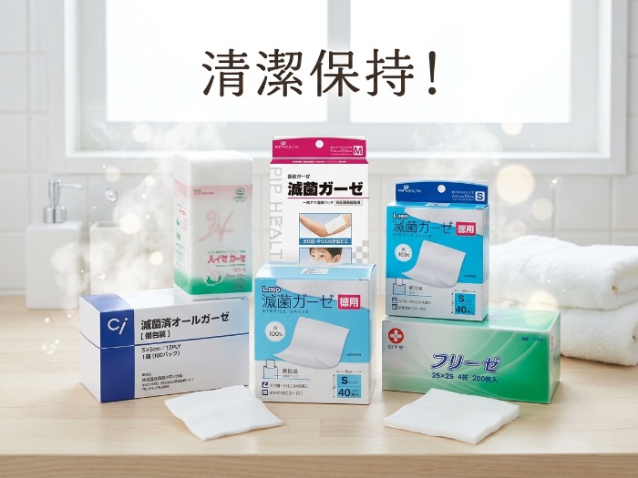清潔さを守る厳選ガーゼ特集