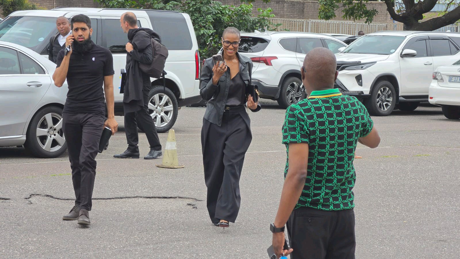 Duduzile Zuma-Sambudla Leads ‘Bizanini i Fire Brigade’ Chant as Supporters Join In Outside Court