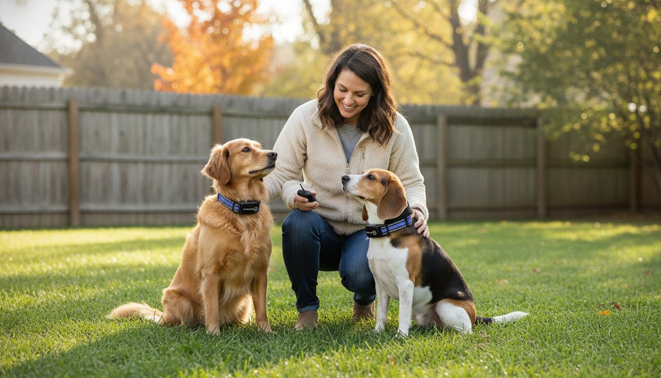 $50 No-Shock Dog Training Collar for Two Dogs on Amazon